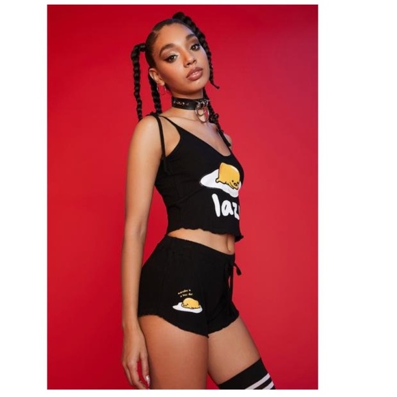 Dolls Kill Other - DOLLS KILL Hello Kitty Gudetama Sunny Side Up PJs